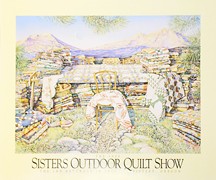 1999 soqs poster - quilt frame