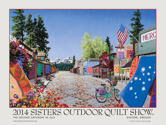 2014 sisters quilt show poster
