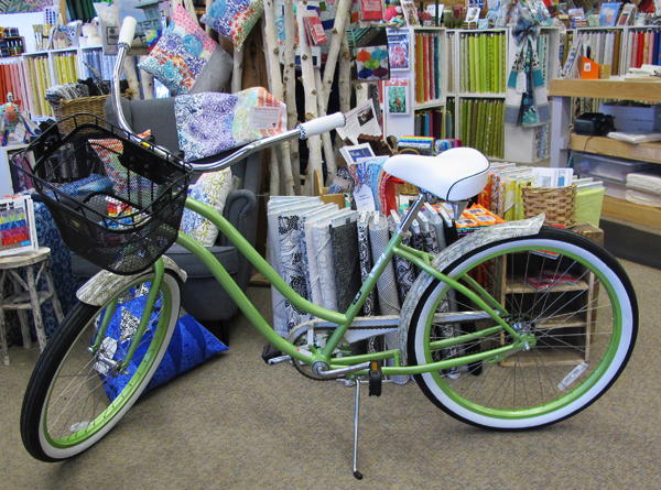 quilt show raffle bike