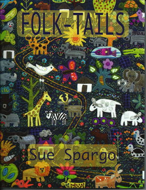 folk tails wool embroidery book by sue spargo