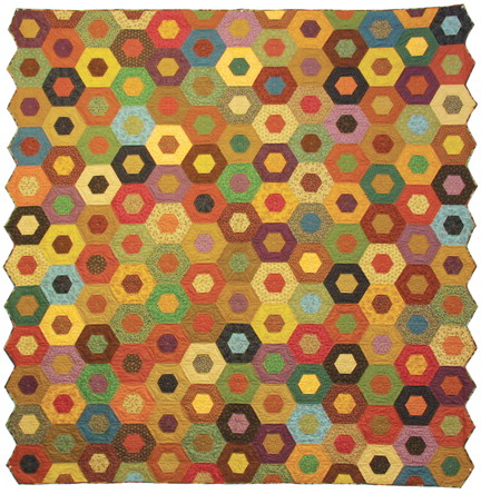 vintage hexagon quilt kit