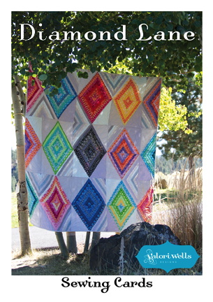 diamond lane sewing card quilt pattern by valori wells